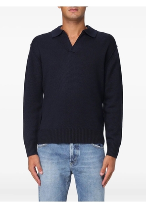 Paolo Pecora polo-collar jumper - Blue