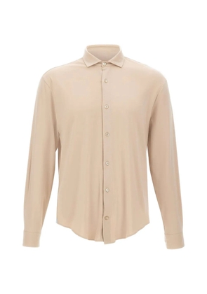 Eleventy double-button collar shirt - Neutrals