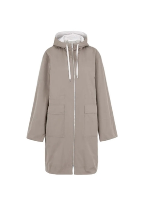Peserico hooded pocket coat - Neutrals