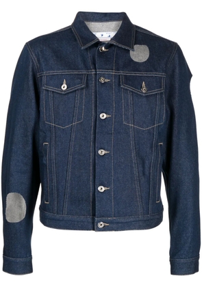 Off-White cut-out denim jacket - Blue