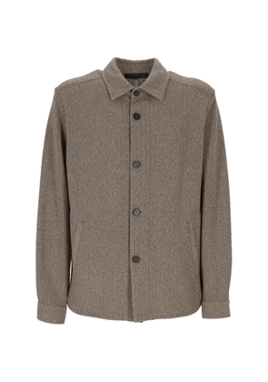 Harris Wharf London buttoned overshirt - Brown