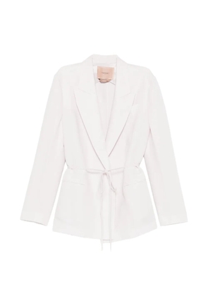 TWINSET tie waist blazer - Pink
