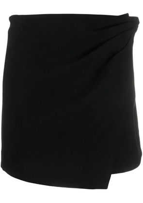 Simkhai crystal-embellished asymmetric miniskirt - Black