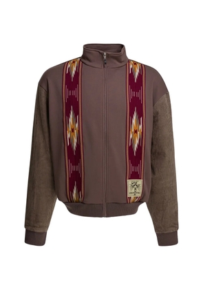 KAPITAL Kochi & Zaphyr zip-up track jacket - Brown