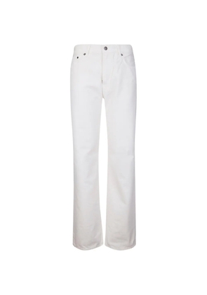 Haikure logo-patch jeans - White
