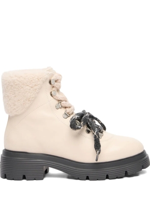 Stuart Weitzman Hudson Lite lace-up boots - Neutrals