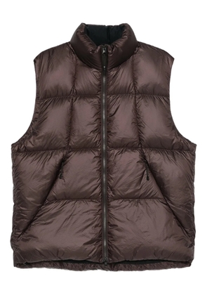 Goldwin zip-puffer waistcoat - Brown