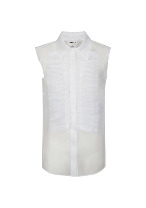 P.A.R.O.S.H. Shake ruffled shirt - White