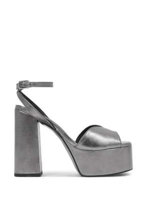 Castañer platform ankle-strap pumps - Silver