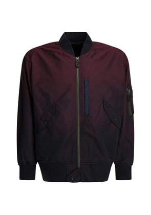 BEAMS PLUS zip-up bomber jacket - Blue