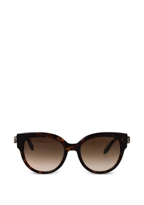 Bvlgari embellishment cat-eye sunglasses - Brown