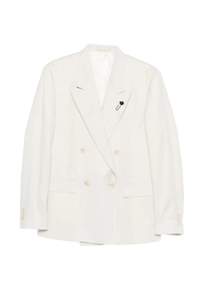 Lardini double-breasted blazer - White
