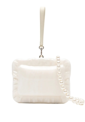 Simone Rocha pearl pillowcase clutch - White