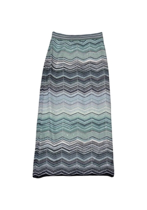 Missoni zigzag-pattern skirt - Blue