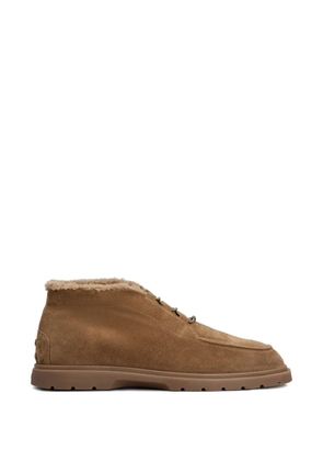Tod's round-toe lace-up boots - Brown