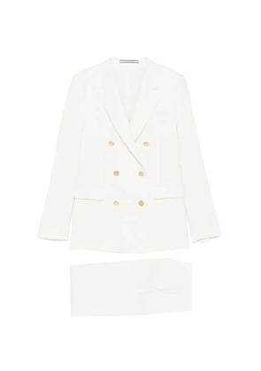 Tagliatore double-breasted suit - White