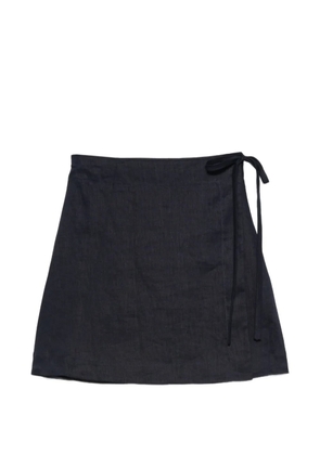 BONDI BORN tie detail mini skirt - Blue