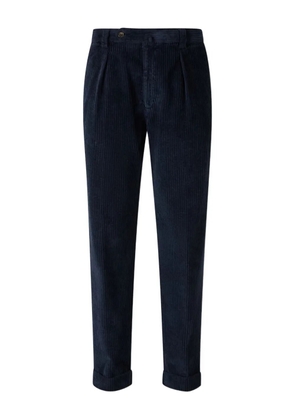Berwich pleated corduroy trousers - Blue