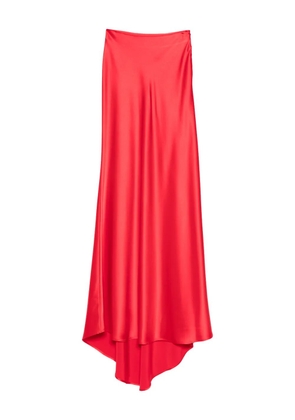 Kiton asymmetric maxi skirt - Red