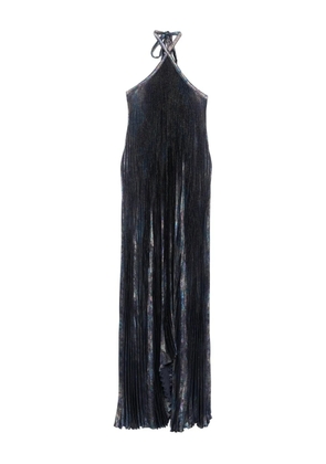 L'IDÉE Deesse pleated gown - Blue