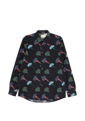PS Paul Smith floral regular fit shirt - Blue