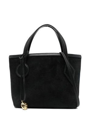 Liffner charm-detail suede tote bag - Black