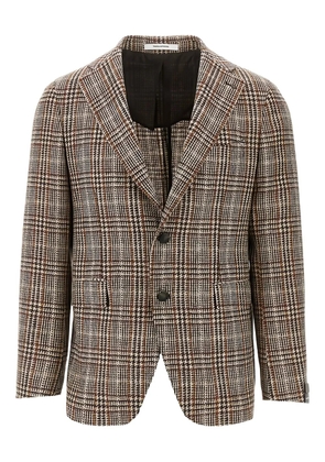 Tagliatore Prince Of Wales single-breasted blazer - Brown