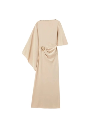 JOSEPH asymmetric-sleeve midi dress - Neutrals
