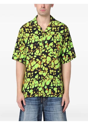 Martine Rose marble-pattern short-sleeve shirt - Green