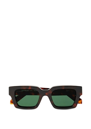 Off-White Eyewear square logo sunglasses - Brown