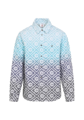 Casablanca monogram gradient jacket - Blue