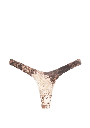 Frankies Bikinis Full Moon reversible bikini bottom - Brown