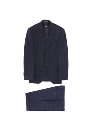 BOSS plaid-pattern suit - Blue