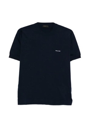 Prada cotton logo T-shirt - Blue