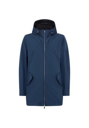 Moorer Alvin hood windbreaker jacket - Blue