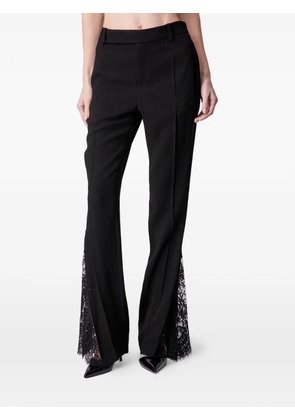 ARTICLE TEN lace-detail trousers - Black
