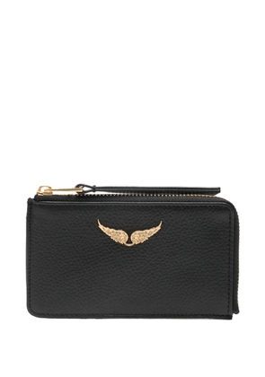 Zadig&Voltaire logo-plaque wallet - Black
