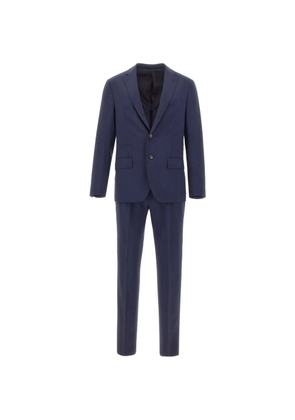 Eleventy flap-pockets wool suit - Blue