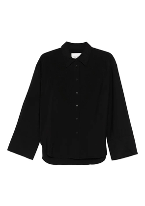 Closed embroidered shirt - Black