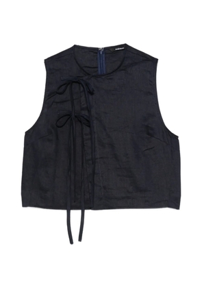 BONDI BORN tie detail sleeveless top - Blue