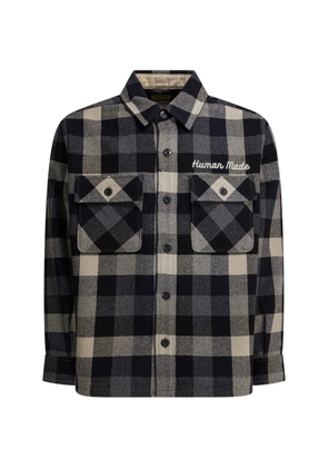 Human Made checked pocket coat - Blue