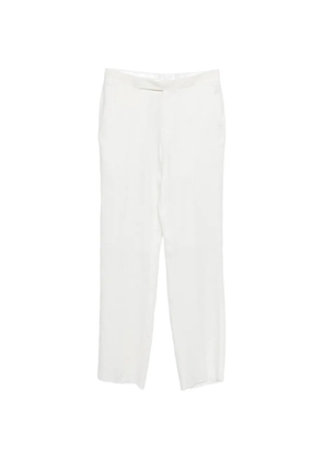 Lardini white straight trousers