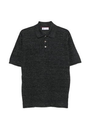 Brunello Cucinelli buttoned polo shirt - Grey