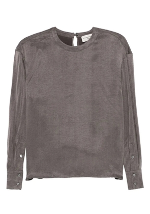 Officine Generale Rimy buttoned long-sleeve top - Grey