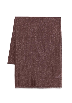Brunello Cucinelli fringed scarf - Brown