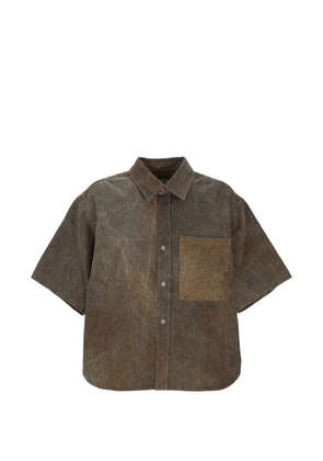 AGOLDE pocket short-sleeve shirt - Brown