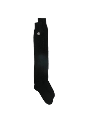 Moncler + Rick Owens logo-patch socks - Black