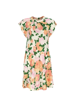 Stella McCartney floral mini dress - Neutrals
