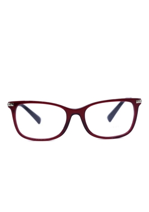 VALENTINO GARAVANI EYEWEAR rectangle-frame full-rim glasses - Red