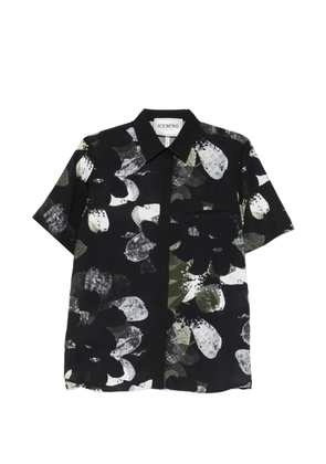Iceberg floral pocket shirt - Black